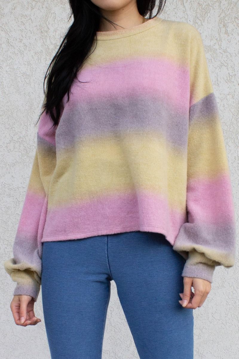 Painted Sideways - Crop Sweater
