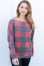Load image into Gallery viewer, Bring It Back - Buffalo Plaid Top
